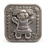 Nordic Ware Cookie Stamps Cast Aluminum Gingerbread Design-0