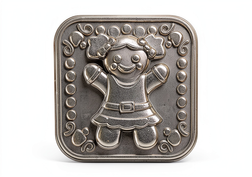 Nordic Ware gingerbread cookie stamps showing detailed 3D designs
