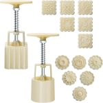 Luxiv Moon Cake Mold Food Grade Plastic 12 Patterns DIY-0