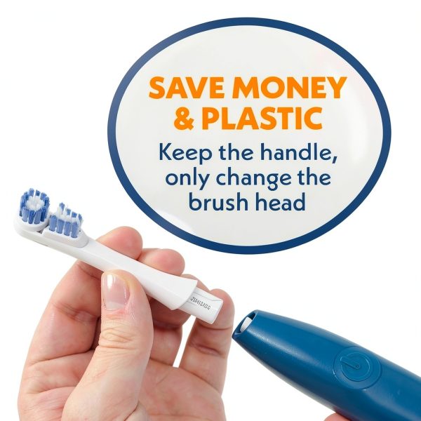 Spinbrush PRO CLEAN Replacement Heads 2 Count Blue-3