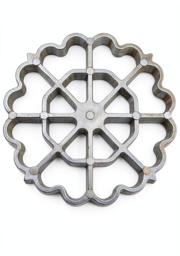 Achouray Bunuelos Mold Stainless Steel Flower Design Cookie-0