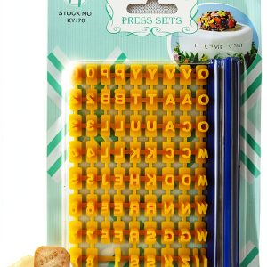 Gracelife Cookie Stamps Plastic Alphabet Numbers DIY Baking-0