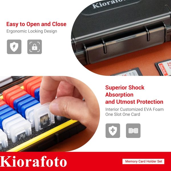 Kiorafoto Memory Card Case for 54 Micro SD-4