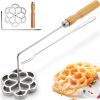MUMSUNG Flower Bunuelos Mold Stainless Steel Christmas-0