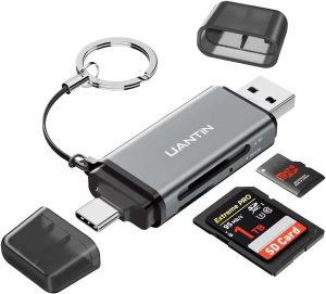 UANTIN Grey USB C Card Reader for Computer-0