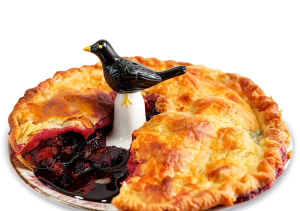 Fox Run Black Bird Pie Vent Ceramic Oven Safe Baking-4