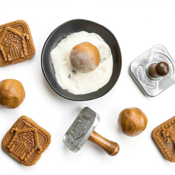 Nordic Ware Cookie Stamps Cast Aluminum Gingerbread Design-2