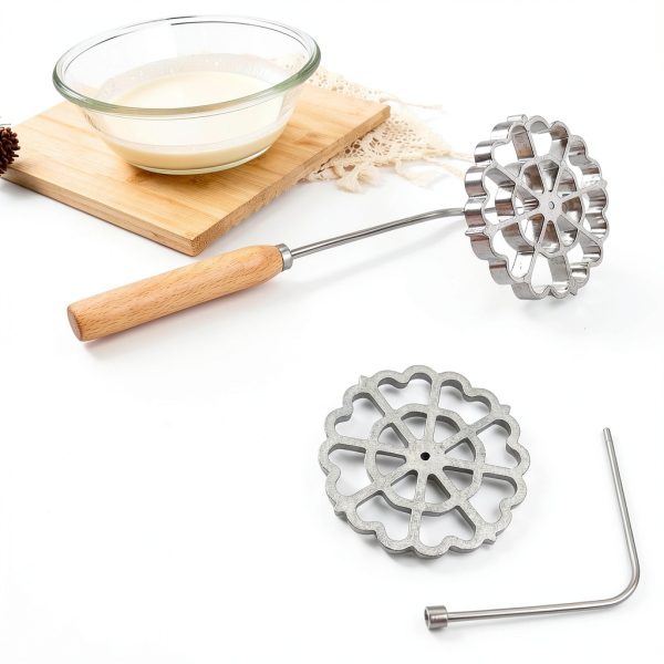 Achouray Bunuelos Mold Stainless Steel Flower Design Cookie-3