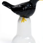 Fox Run Black Bird Pie Vent Ceramic Oven Safe Baking-0