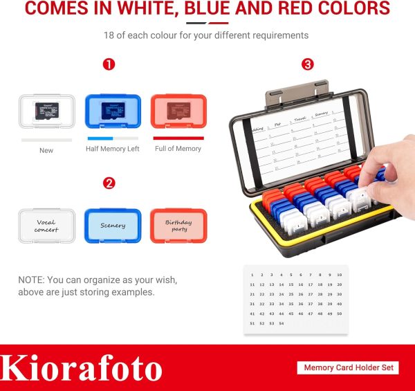Kiorafoto Memory Card Case for 54 Micro SD-3