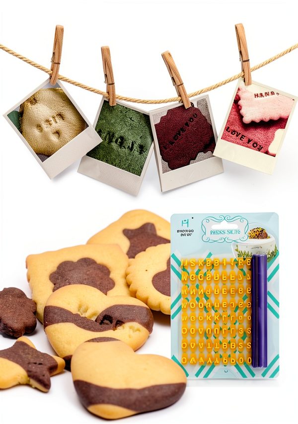 Gracelife Cookie Stamps Plastic Alphabet Numbers DIY Baking-3