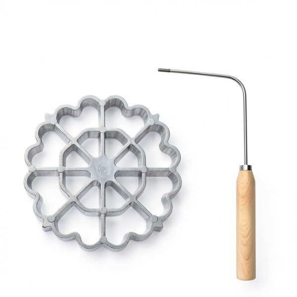 Achouray Bunuelos Mold Stainless Steel Flower Design Cookie-1