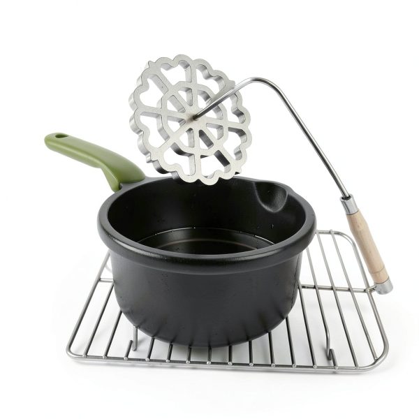 Achouray Bunuelos Mold Stainless Steel Flower Design Cookie-6