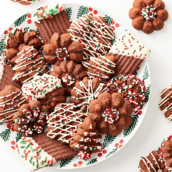 Wilton Cookie Stamps Christmas Shapes Uniform Spritz Cookies-3