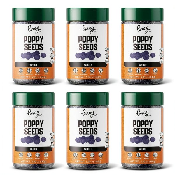 Pereg Natural Whole Poppy Seeds Nutty Vegan Gluten Free-0