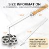 MUMSUNG Flower Bunuelos Mold Stainless Steel Christmas-3