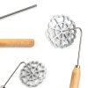 Achouray Bunuelos Mold Stainless Steel Flower Design Cookie-2