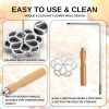 MUMSUNG Flower Bunuelos Mold Stainless Steel Christmas-2