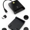 ZOWEETEK USB‑C CAC Card Reader Black Military Grade for Windows Mac-6