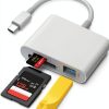 MujuDoler USB-C SD Card Reader 3-in-1 Dual Slot White Model C4-C-0