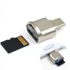 USB C Micro SD Card Reader Mepsies Gold Compact-5