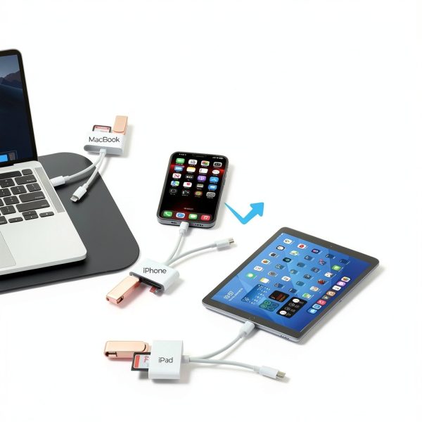 USB C SD Card Reader WEZAFO 3 in 1 Dual Slot-5
