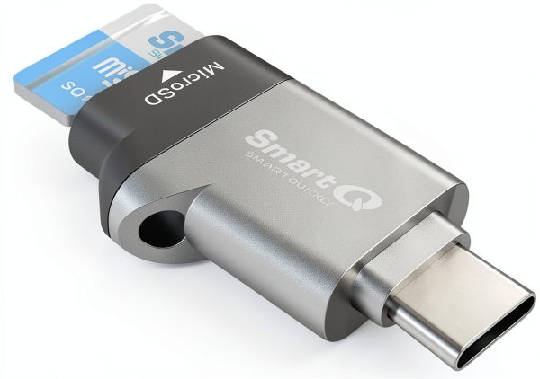 SmartQ USB Card Reader USB C and USB A 5Gbps-0