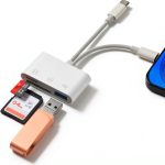 USB C SD Card Reader WEZAFO 3 in 1 Dual Slot-0
