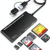 Rocketek 7-in-1 USB-C Card Reader Black 5Gbps-0