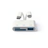 USB C SD Card Reader WEZAFO 3 in 1 Dual Slot-1