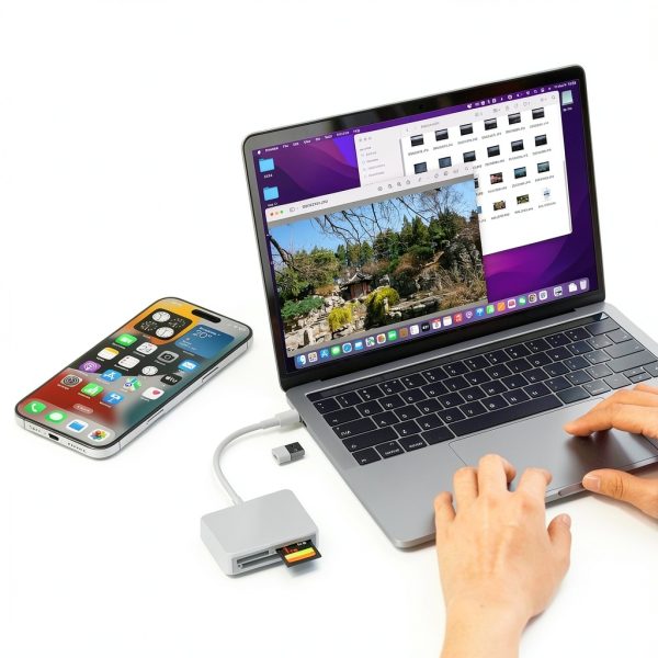 RRSITIAU USB-C Card Reader 4-in-1 Black-5