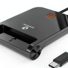 ZOWEETEK USB‑C CAC Card Reader Black Military Grade for Windows Mac-0