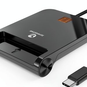 ZOWEETEK USB‑C CAC Card Reader Black Military Grade for Windows Mac-0