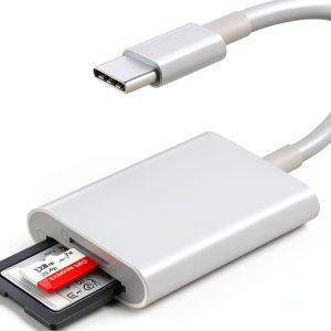 WNXSLOAD USB-C SD Card Reader with Dual Slots 2-4 USB-C Options White-0