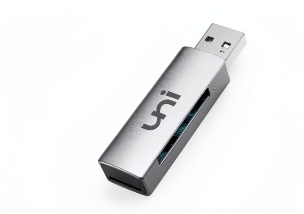 uni Super Speed USB SD Card Reader Grey-1