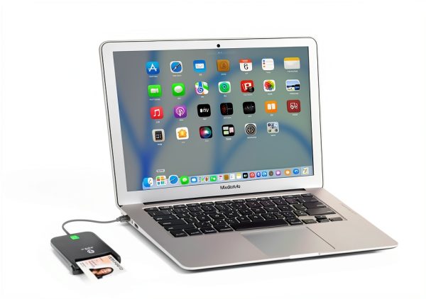 ZOWEETEK USB‑C CAC Card Reader Black Military Grade for Windows Mac-5