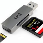 uni Super Speed USB SD Card Reader Grey-0