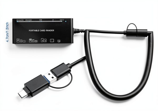 Rocketek 7-in-1 USB-C Card Reader Black 5Gbps-6