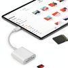 WNXSLOAD USB-C SD Card Reader with Dual Slots 2-4 USB-C Options White-5