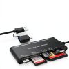 Rocketek 7-in-1 USB-C Card Reader Black 5Gbps-5