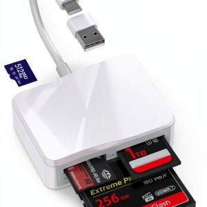 RRSITIAU USB-C Card Reader 4-in-1 Black-0