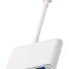 MujuDoler USB-C SD Card Reader 3-in-1 Dual Slot White Model C4-C-7