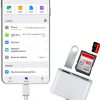 MujuDoler USB-C SD Card Reader 3-in-1 Dual Slot White Model C4-C-4