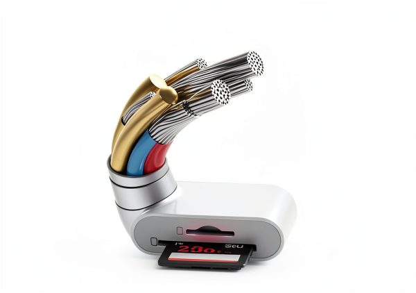 Denlane 5-in-1 USB‑C & Lightning SD Card Reader White-6