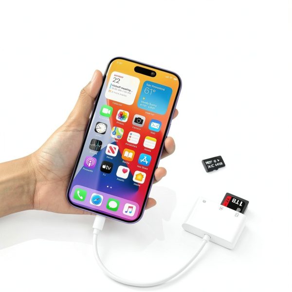 Bwttcb Lightning SD Card Reader for iPhone 13 Pro – High Speed 3‑Slot-4