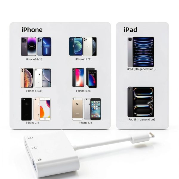 Bwttcb Lightning SD Card Reader for iPhone 13 Pro – High Speed 3‑Slot-3