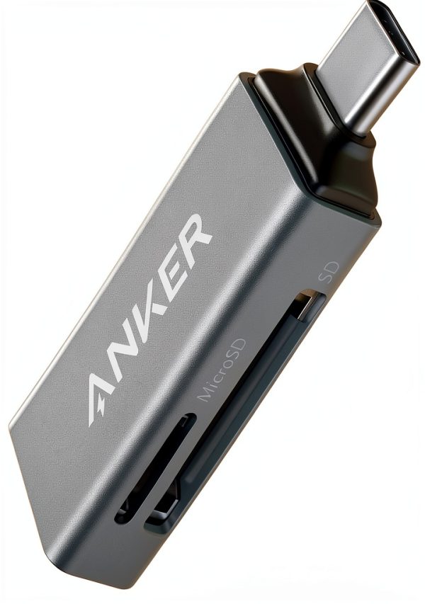 USB Card Reader Anker PowerExpand AK-A83700A2 Grey Dual Slot-0
