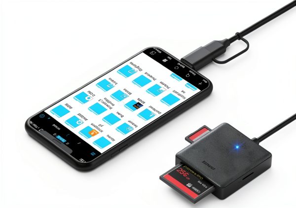 BENFEI USB‑C/USB 3.0 4‑in‑1 Card Reader SD MicroSD CF Memory Stick-5