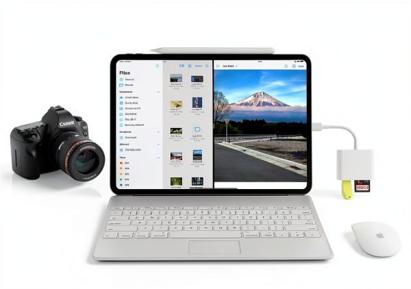 USB C SD Card Reader SZHAIYIJIN OC+ Dual Slot USB 3.0 White-3