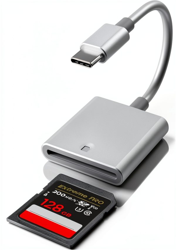 USB C SD Card Reader MTIQHS Dual Slot SD TF High Speed 60 MBs-0